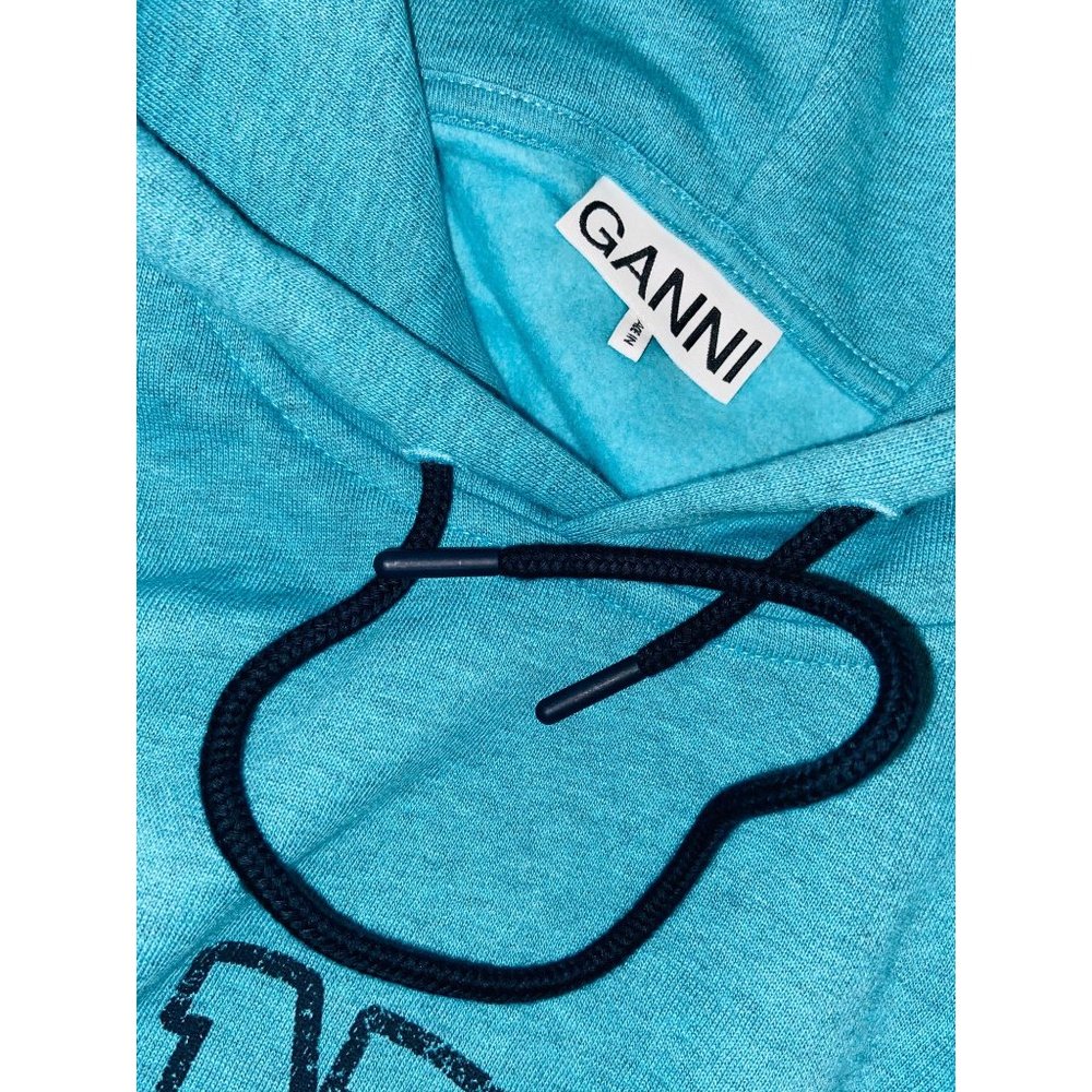 Ganni Software Isoli Graphic Hoodie Sweatshirt L - Picture 9 of 11